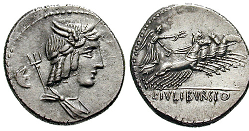 julia roman coin denarius